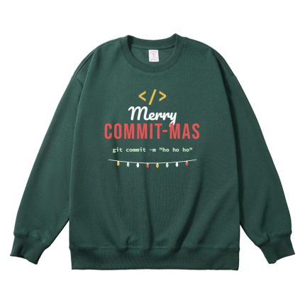 Merry Commit-mas Programmer Christmas Sweatshirt, Hoodie or Tee