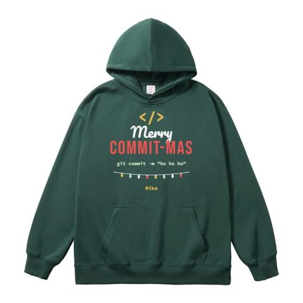 Merry Commit-mas Programmer Christmas Sweatshirt, Hoodie or Tee – photo 2