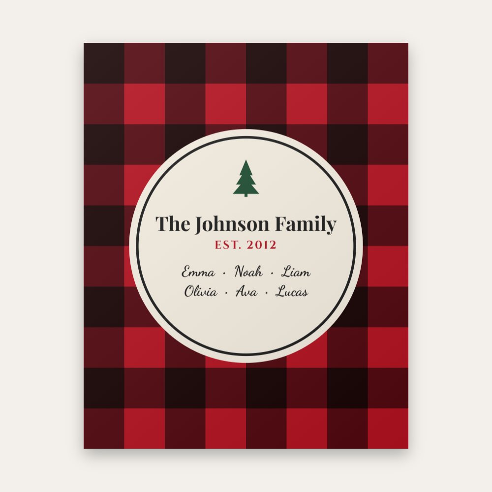 personalized-buffalo-plaid-family-name-blanket-1