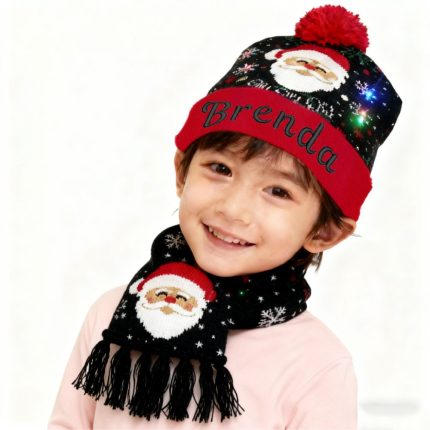 Personalized Christmas Hat & Scarf Set – photo 2