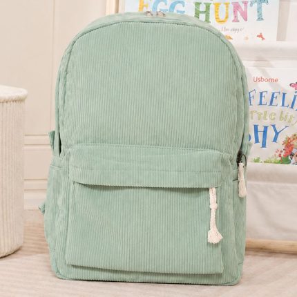 Personalized Corduroy Backpack – Chenille Name – photo 2