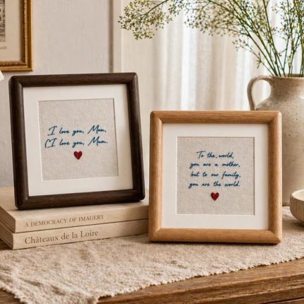 Personalized Embroidered Message Frame