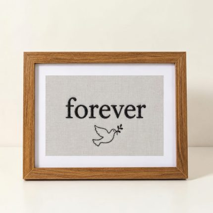 Personalized Embroidered Word Frame