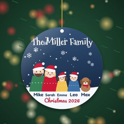 Personalized Family Christmas Ornament – Build Your Family