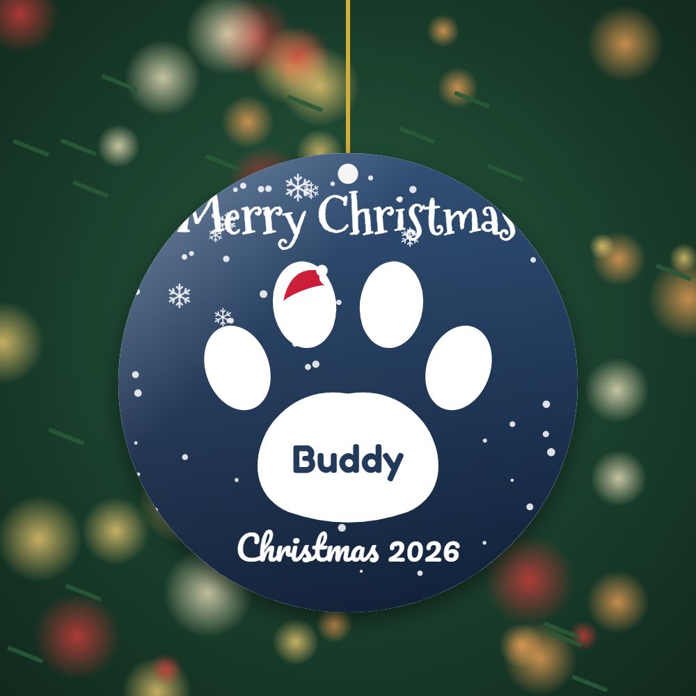 personalized-pet-paw-christmas-ornament-snowy-night-ceramic