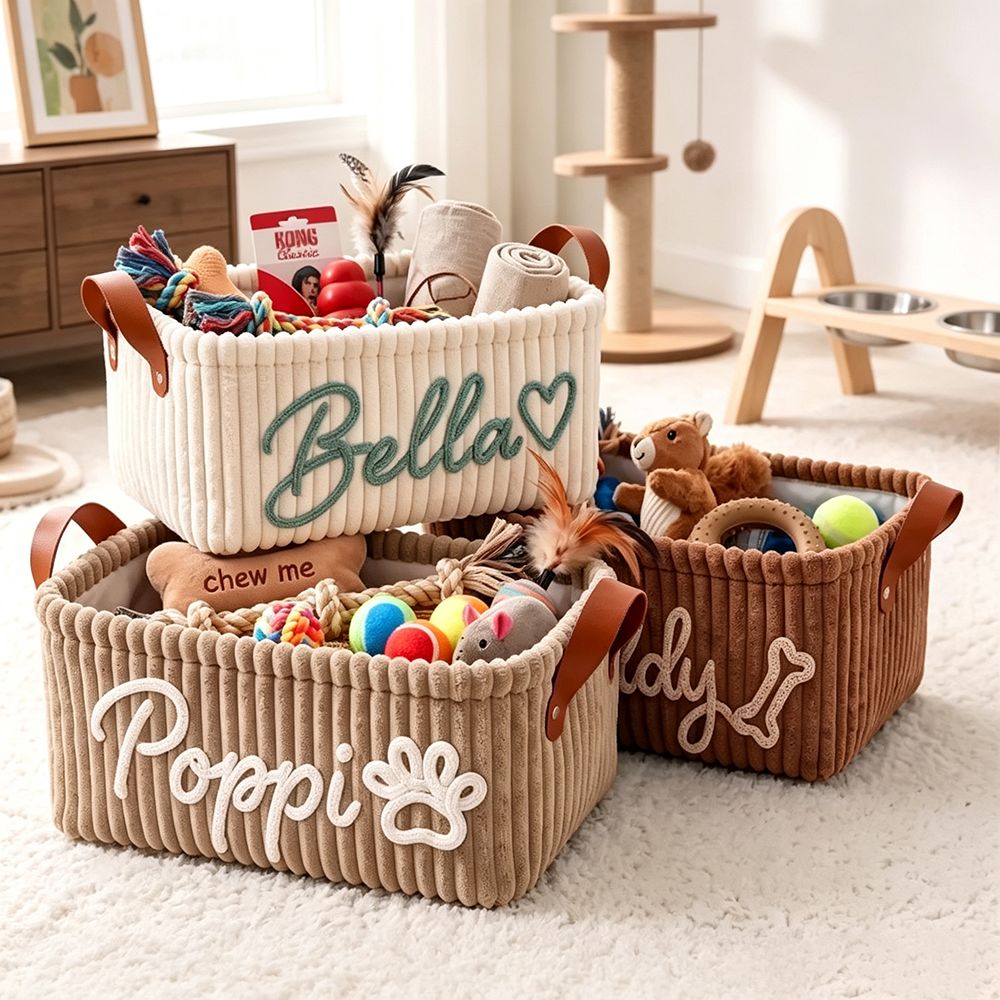 personalized-plush-storage-basket-chenille-name-1