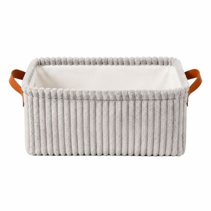 Personalized Plush Storage Basket – Chenille Name – photo 2