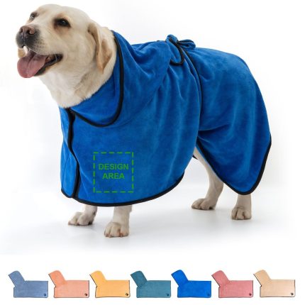 Personalized Quick-Dry Dog Bathrobe