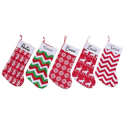 Personalized Velvet Christmas Stocking – Nordic Prints – photo 2