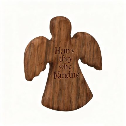 Personalized Wooden Pocket Angel