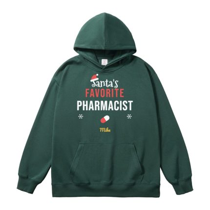 Santa's Favorite Pharmacist Christmas Sweatshirt, Hoodie or Tee – photo 2